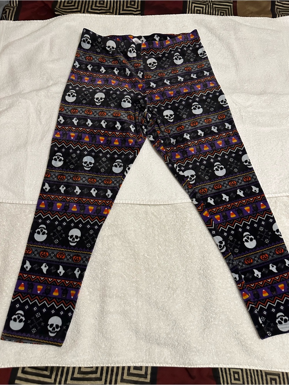 Halloween Skull Print Leggings